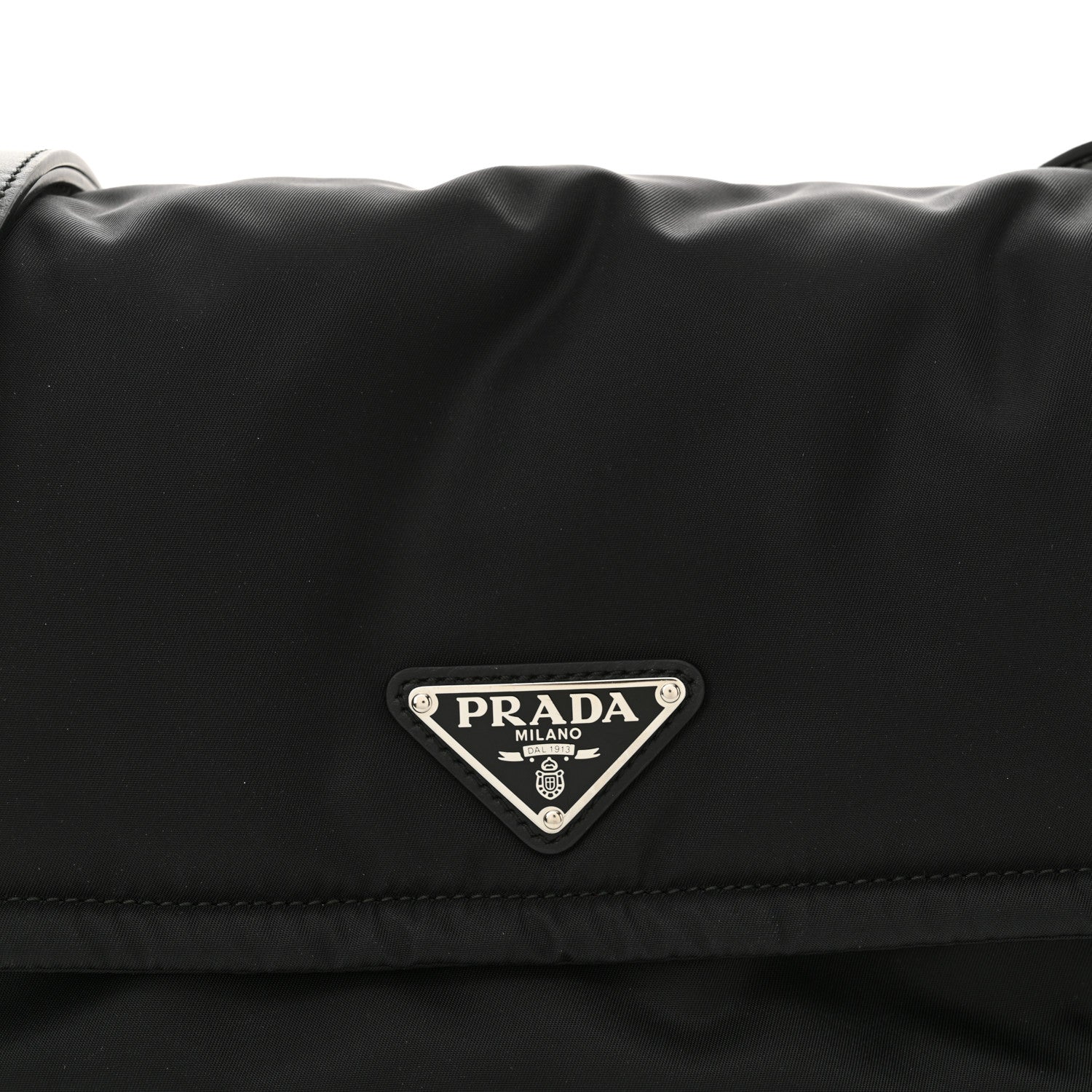 Prada Re-Nylon Vitello Padded Small Flap Shoulder Bag Black 7 of 10