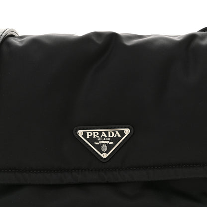 Prada Re-Nylon Vitello Padded Small Flap Shoulder Bag Black 7 of 10