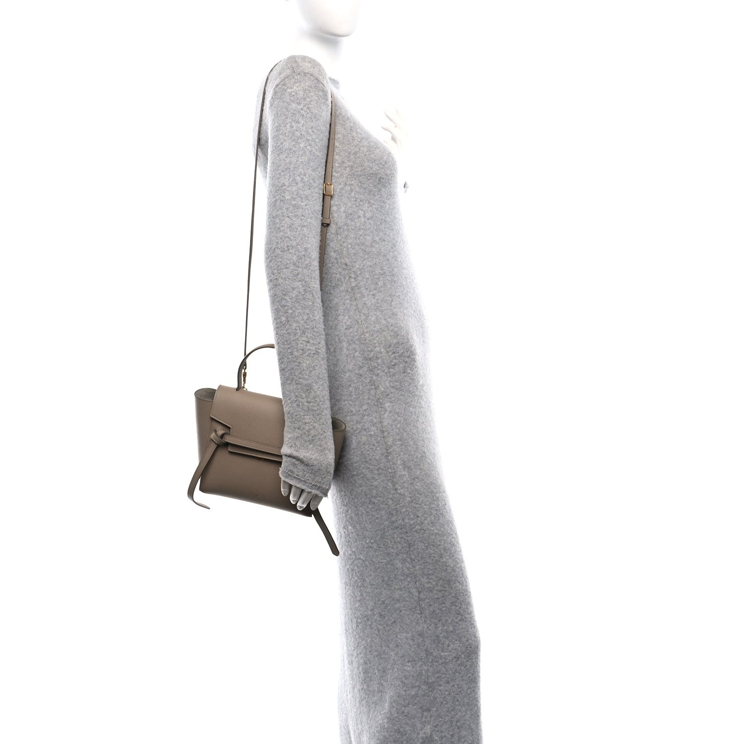 Celine Grained Calfskin Nano Belt Bag Light Taupe 3 of 12