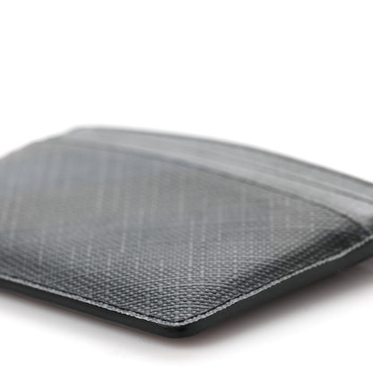 Burberry Grained Calfskin London Check Card Case Navy Black 8 of 8