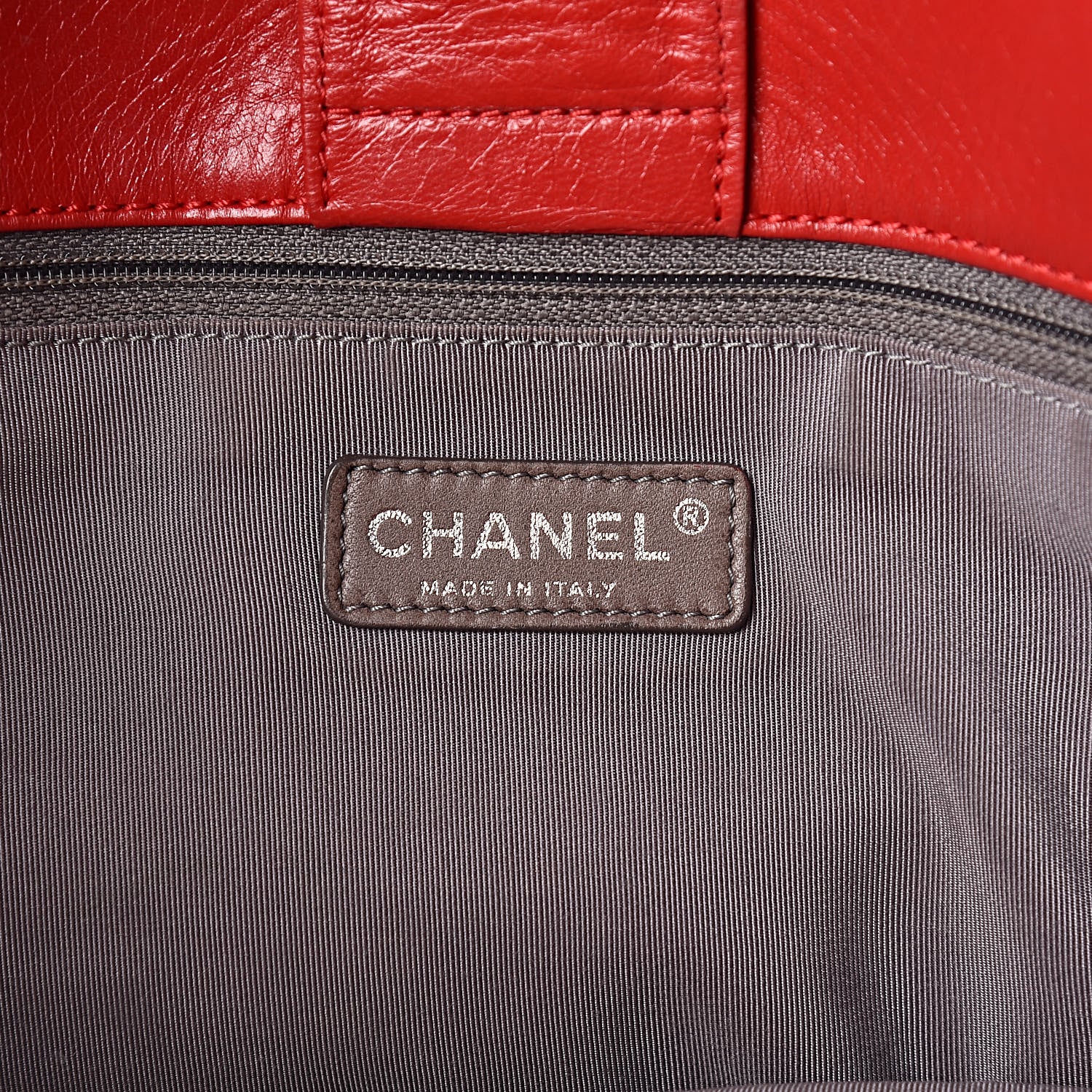 Chanel Lambskin Executive Cerf Shopper Tote Red 6 of 21