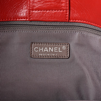 Chanel Lambskin Executive Cerf Shopper Tote Red 6 of 21