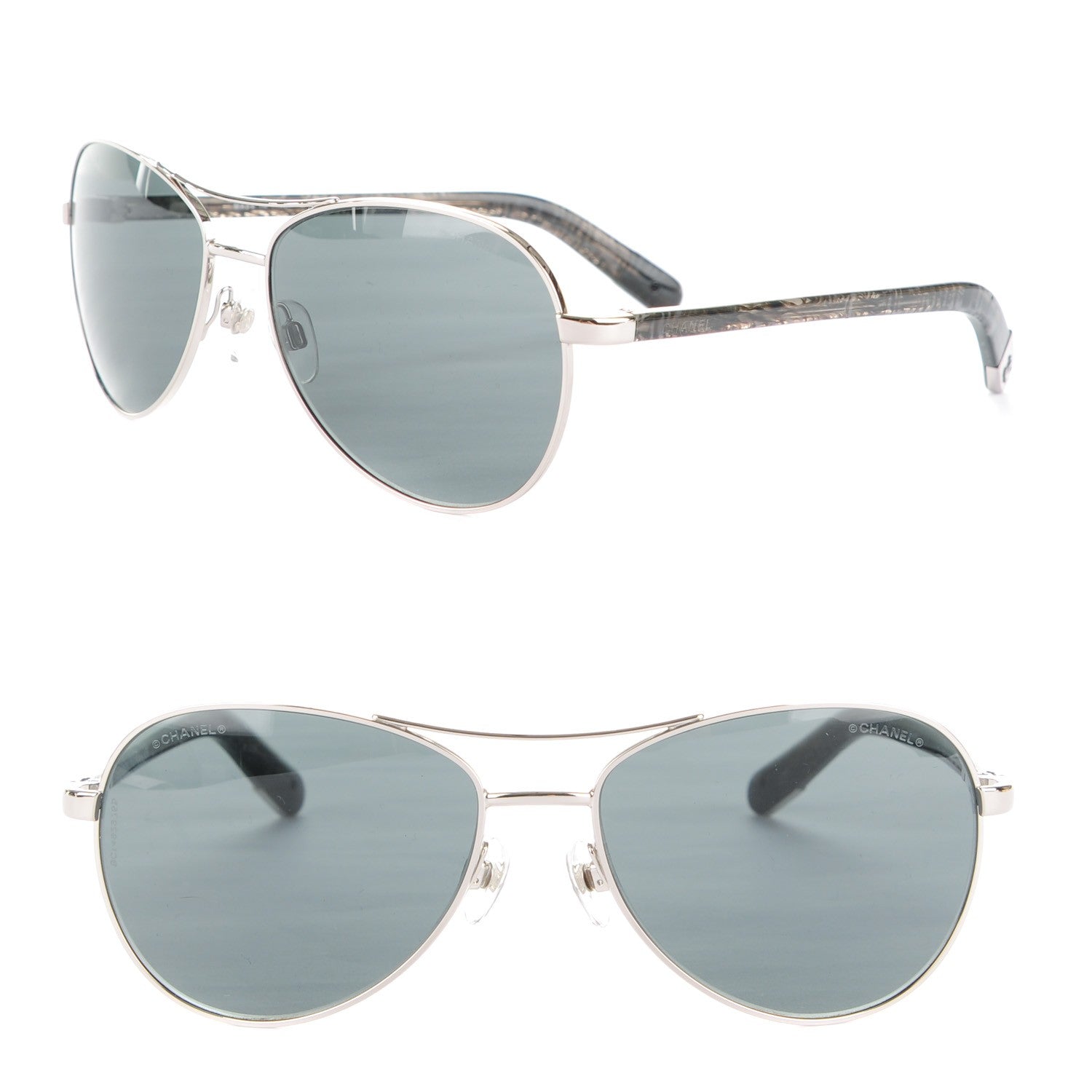 Chanel Aviator Sunglasses 4201 Grey 1 of 6