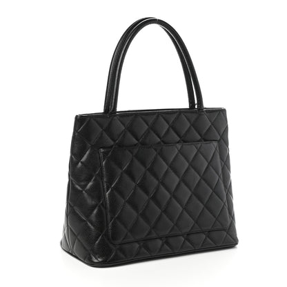 Chanel Caviar Quilted Medallion Tote Black 3 of 9