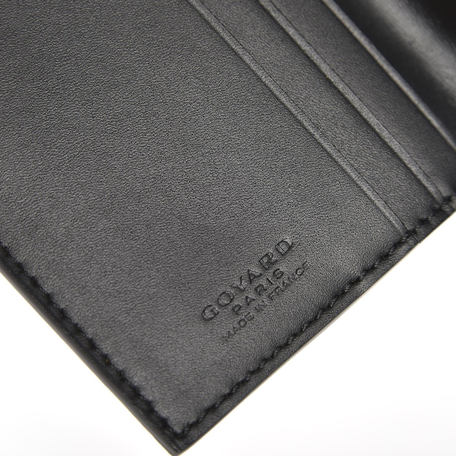 Goyard Goyardine Saint Marc Folding Card Case Black 6 of 7