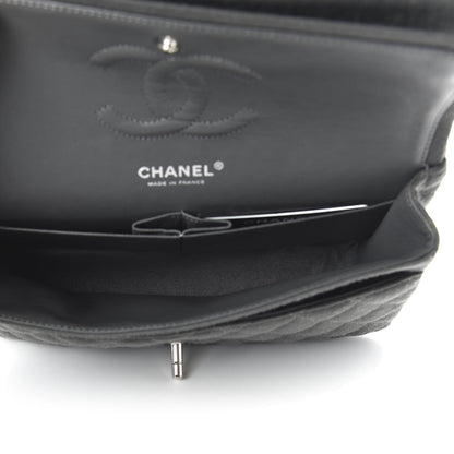 Chanel Jersey Quilted Medium Double Flap Grey 5 of 11