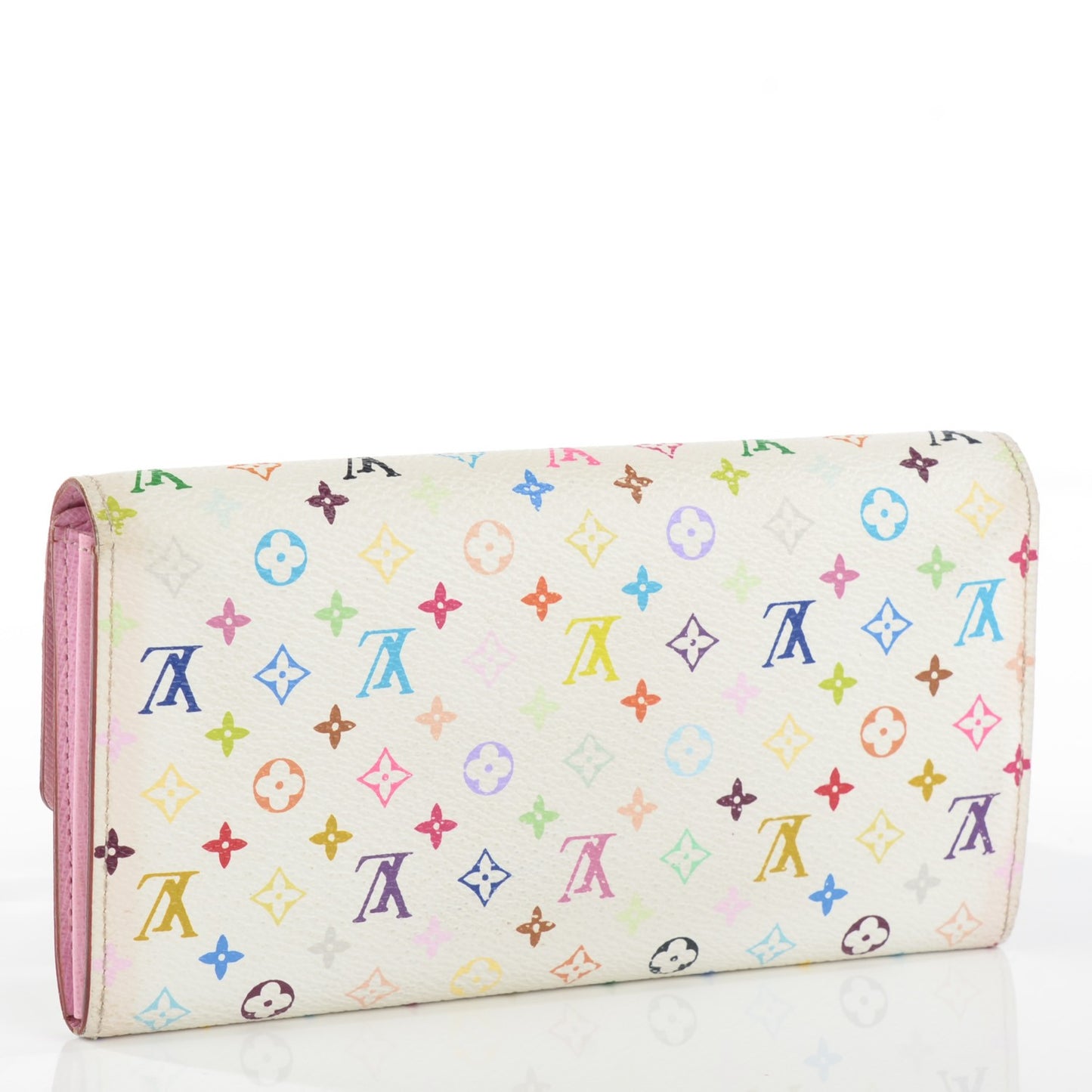 Monogram Multicolor Sarah Wallet White Litchi