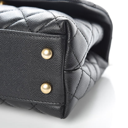 Chanel Caviar Quilted Mini Coco Handle Flap Black 6 of 10
