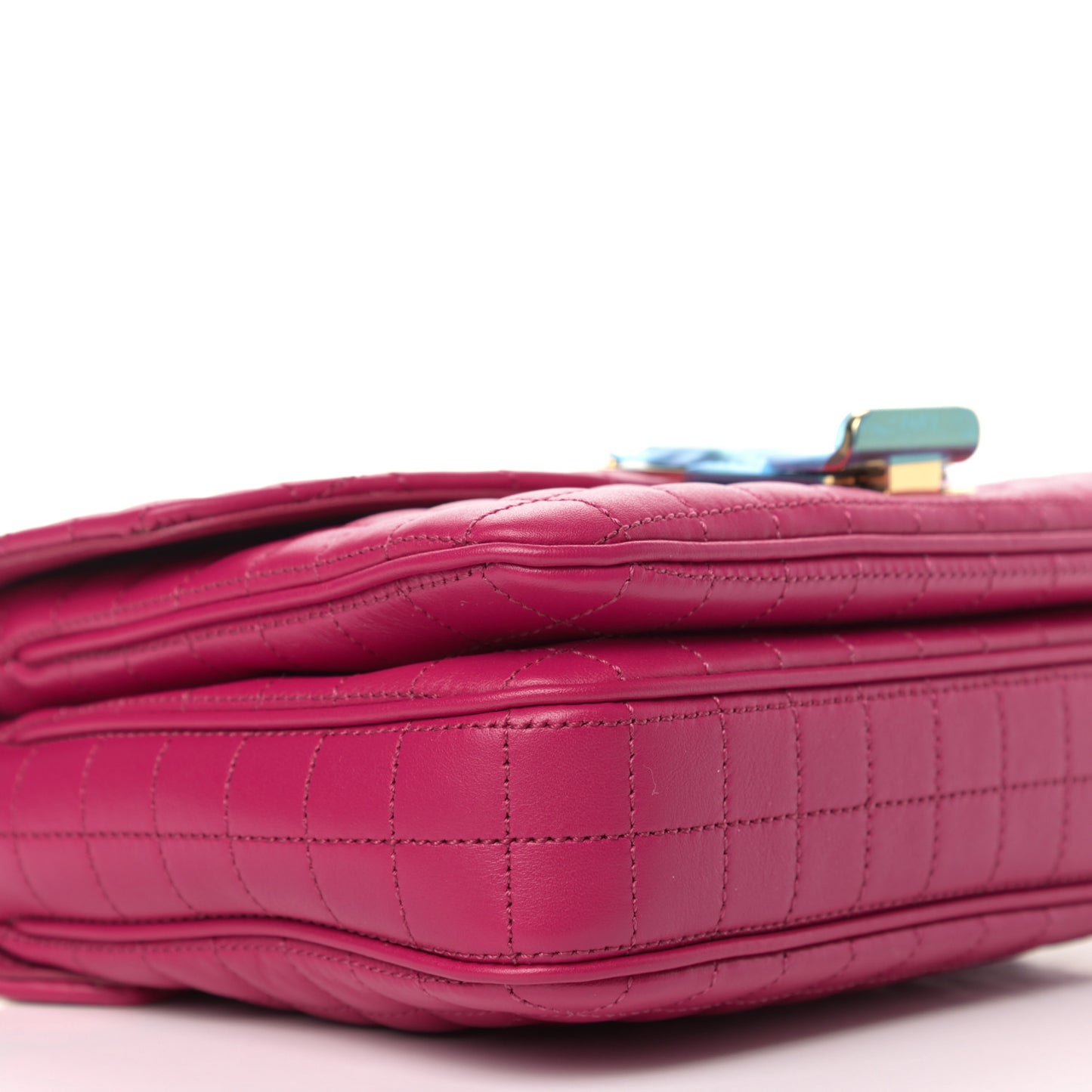 Calfskin Quilted Small C Bag Pink