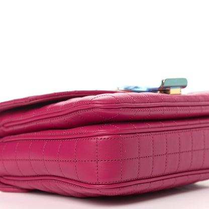 Celine Calfskin Quilted Small C Bag Pink 8 of 9