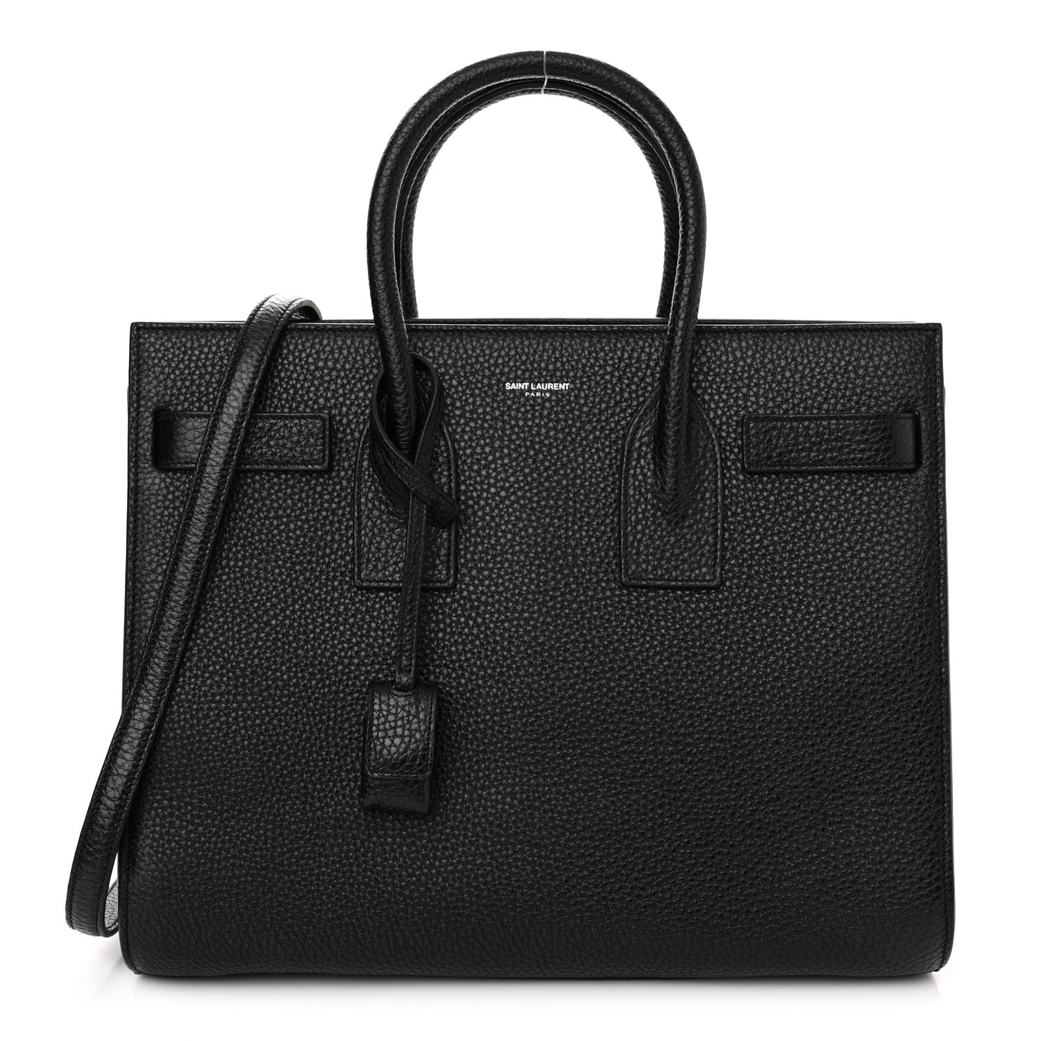 Saint Laurent Grained Calfskin Small Sac De Jour Black 1 of 10