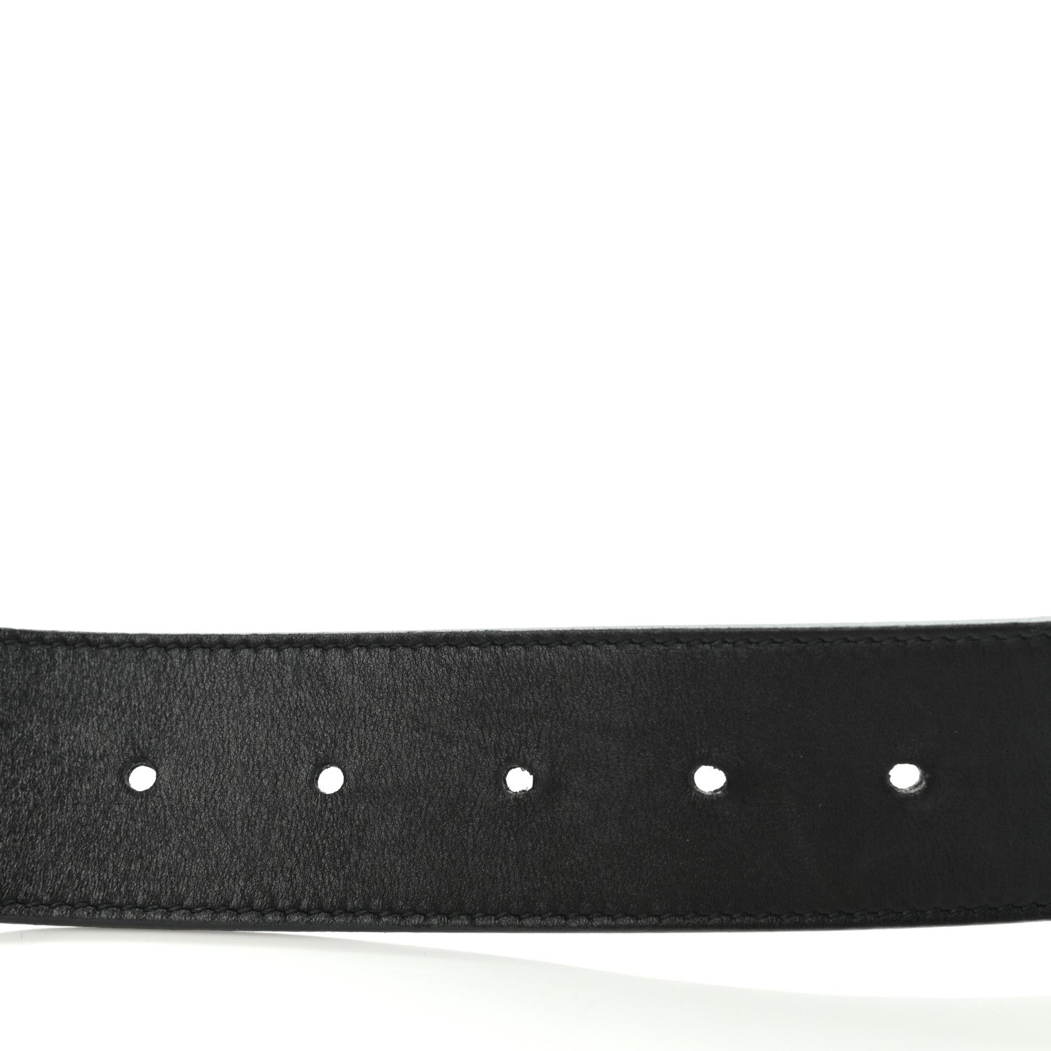 Gucci Moon Calfskin Pearl Double G 40mm Belt 80 32 Black Cream 4 of 8