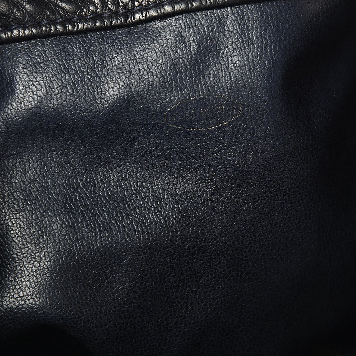 Chanel Lambskin Drawstring CC Shoulder Bag Navy Blue 6 of 12