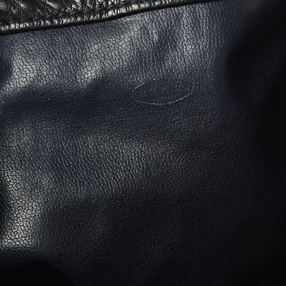 Chanel Lambskin Drawstring CC Shoulder Bag Navy Blue 6 of 12