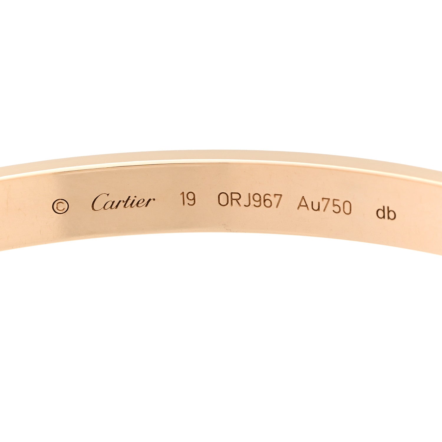 Cartier 18K Yellow Gold LOVE Bracelet 19 3 of 8