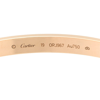 Cartier 18K Yellow Gold LOVE Bracelet 19 3 of 8