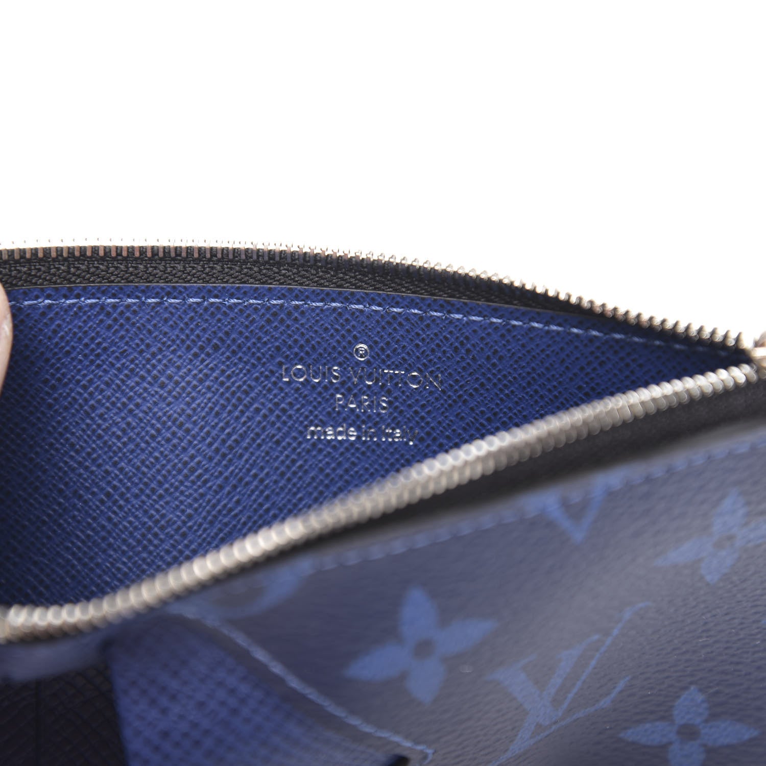 Louis Vuitton Monogram Taiga Coin Card Holder Cobalt 6 of 6