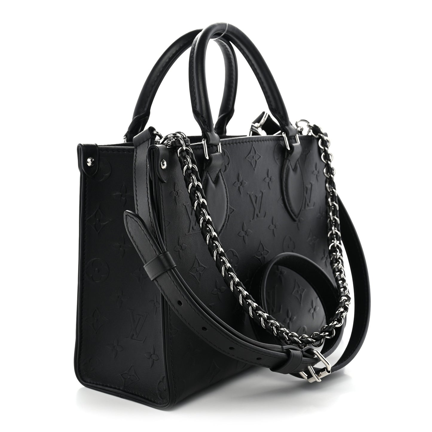 Calfskin Monogram Bold Onthego PM Black