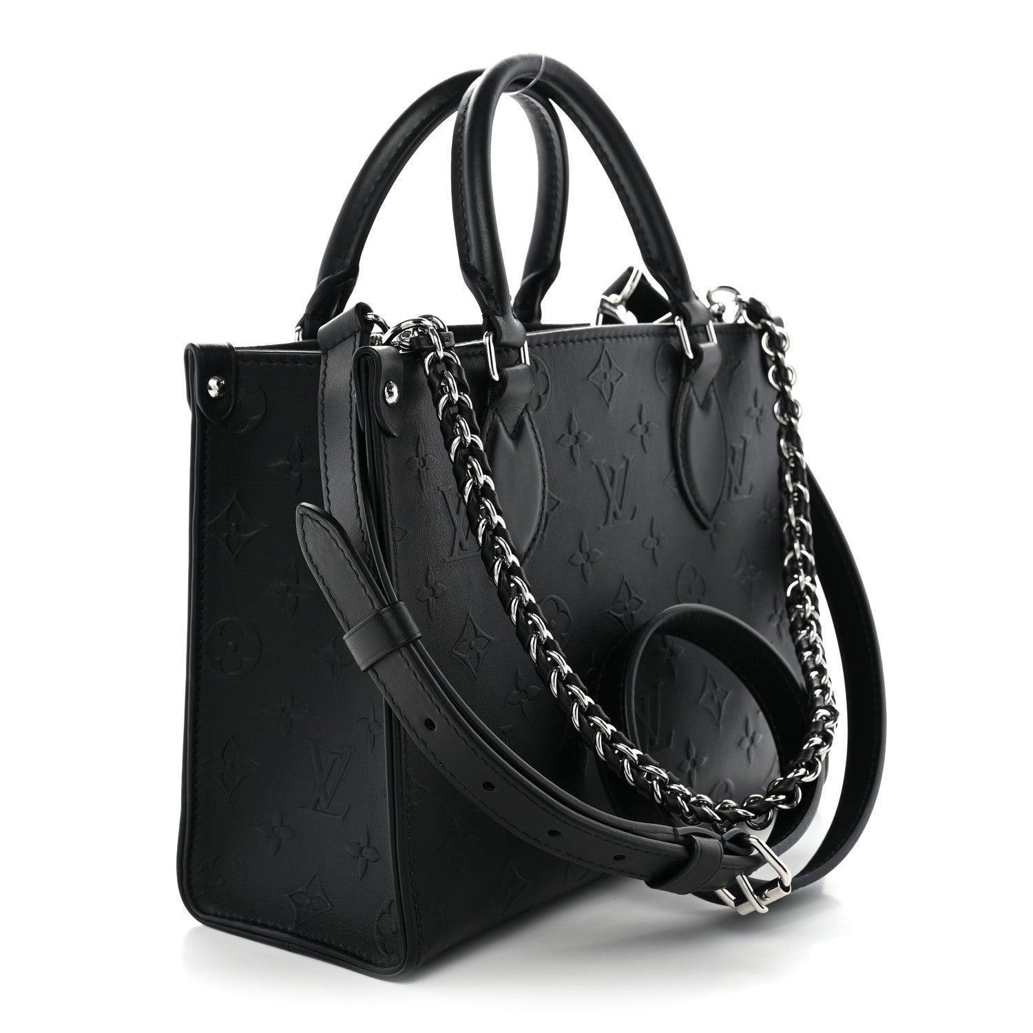 Louis Vuitton Calfskin Monogram Bold Onthego PM Black 3 of 9