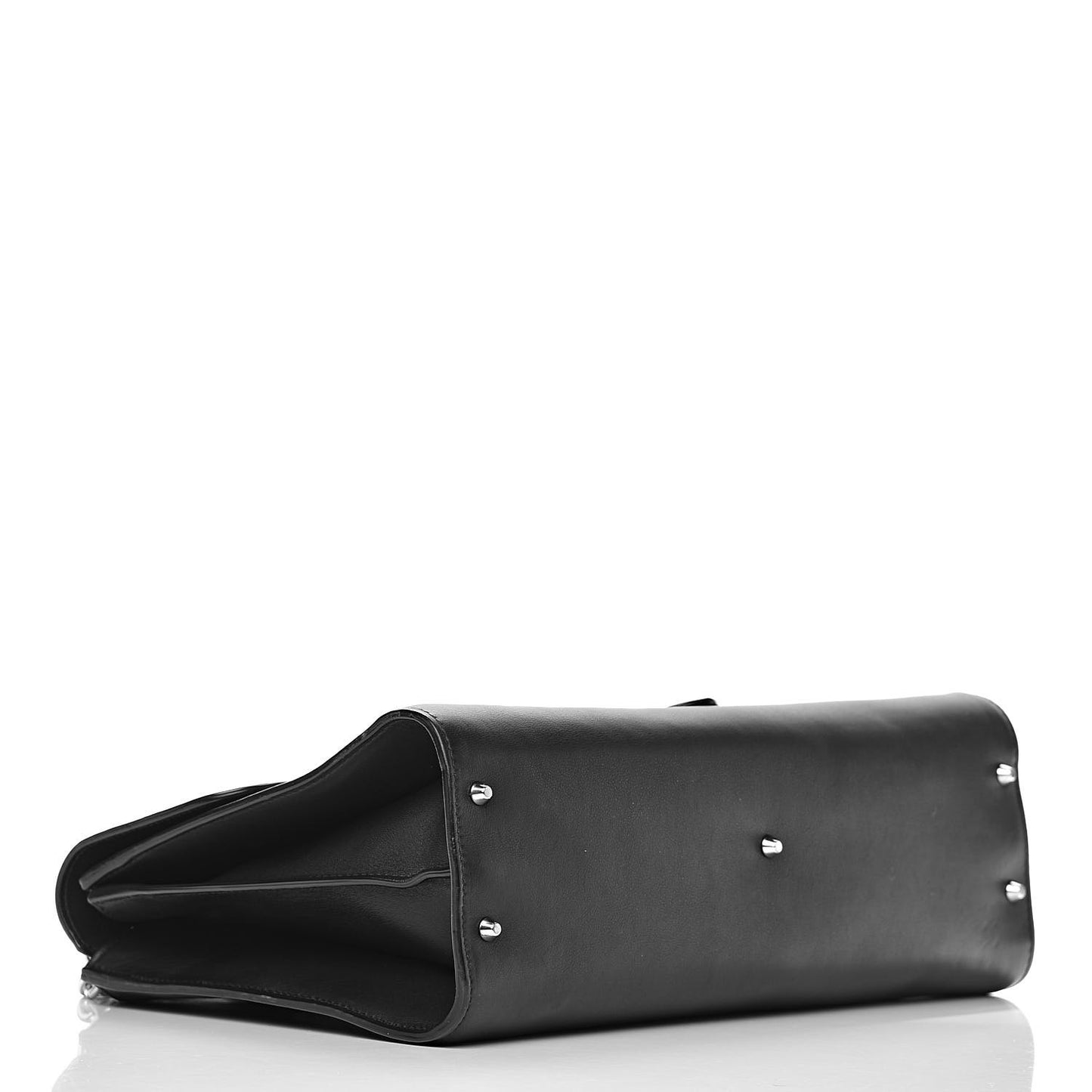 Moon Calfskin Medium Interlocking G Shoulder Bag Black