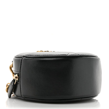 Chanel Lambskin Quilted Chanel 19 Round Clutch With Chain Black 4 of 10