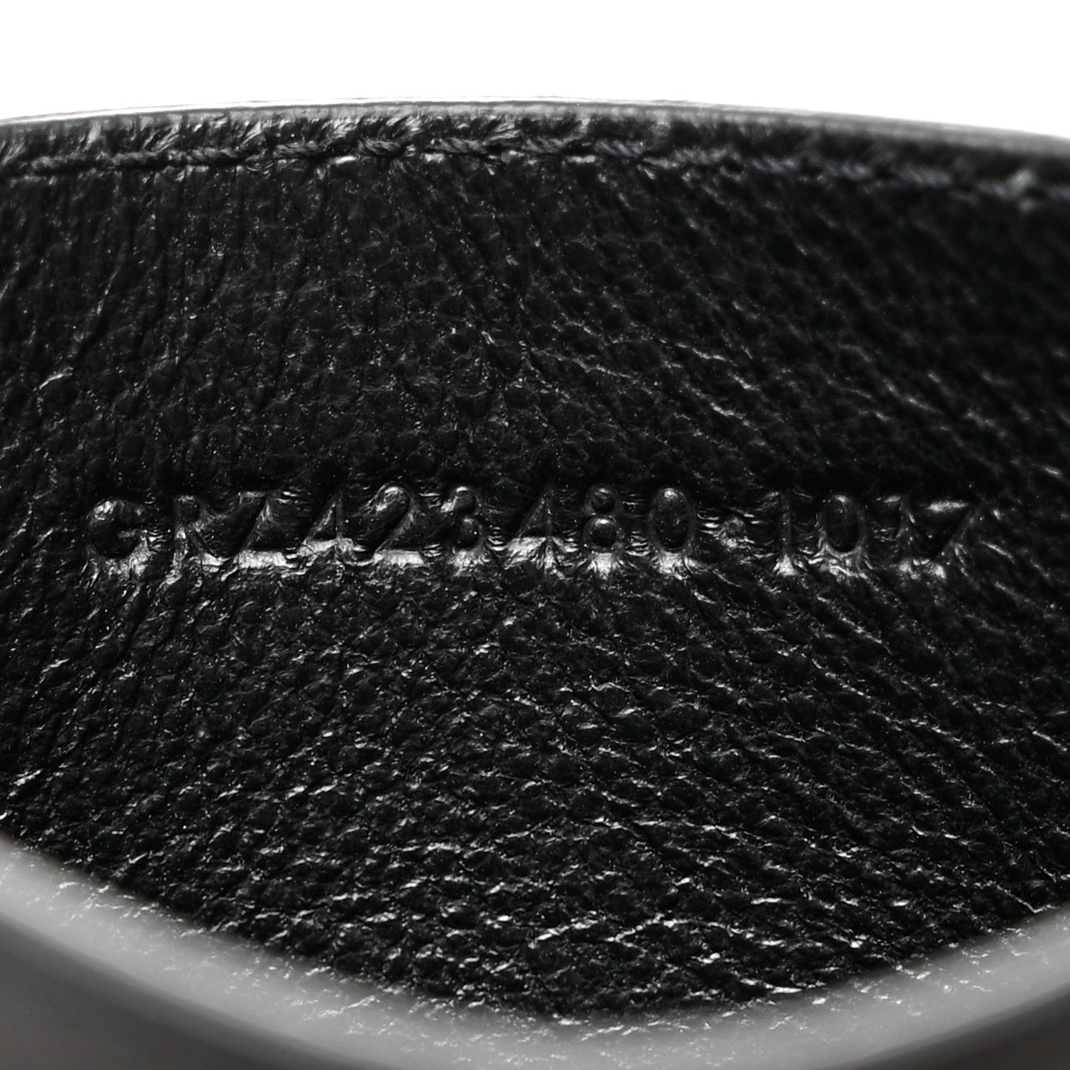 Saint Laurent Calfskin Monogram Credit Card Case Black 7 of 8