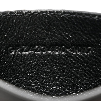 Saint Laurent Calfskin Monogram Credit Card Case Black 7 of 8