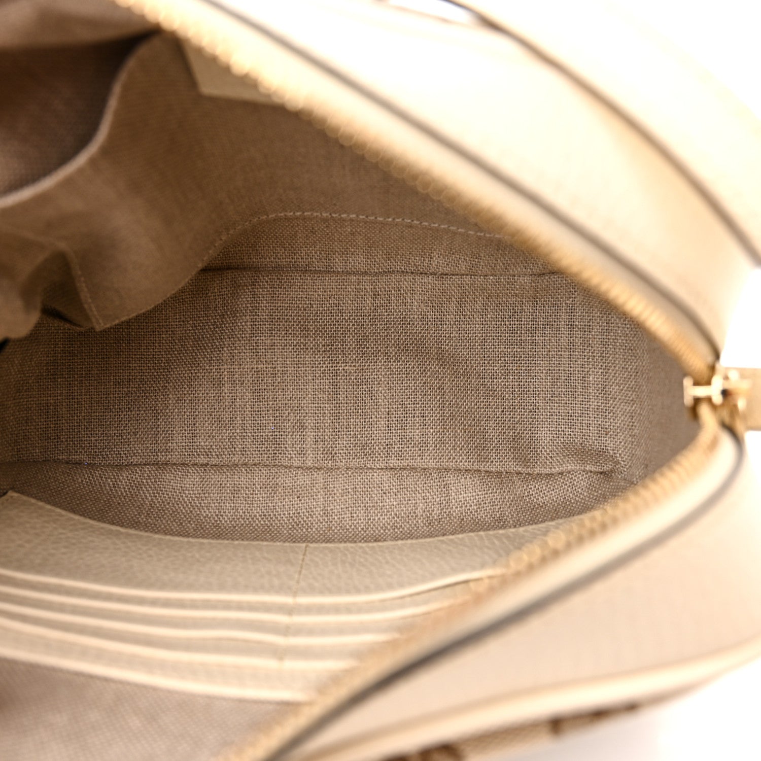 Gucci Monogram Dollar Calfskin Mini Bree Messenger Bag Beige Ebony Avoire 5 of 10