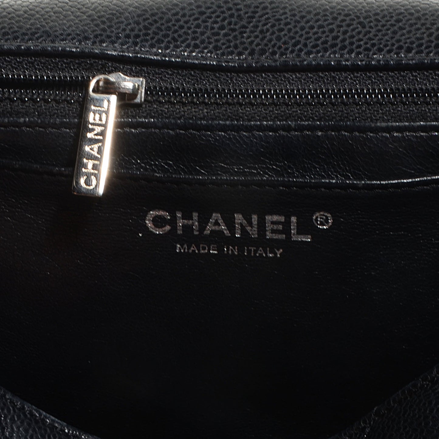 Caviar Jumbo Single Flap Black