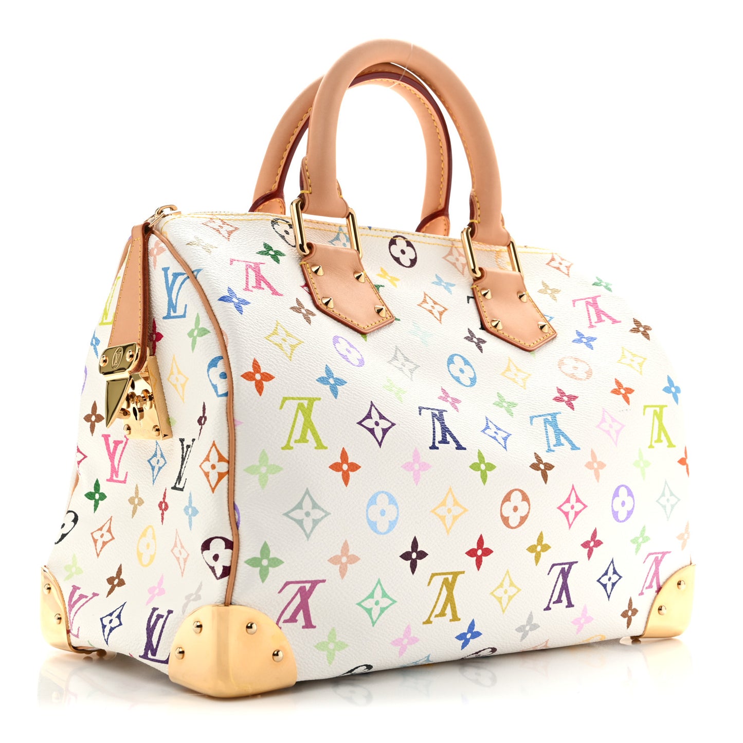Monogram Multicolor Speedy 30 White