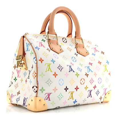 Louis Vuitton Monogram Multicolor Speedy 30 White 3 of 14