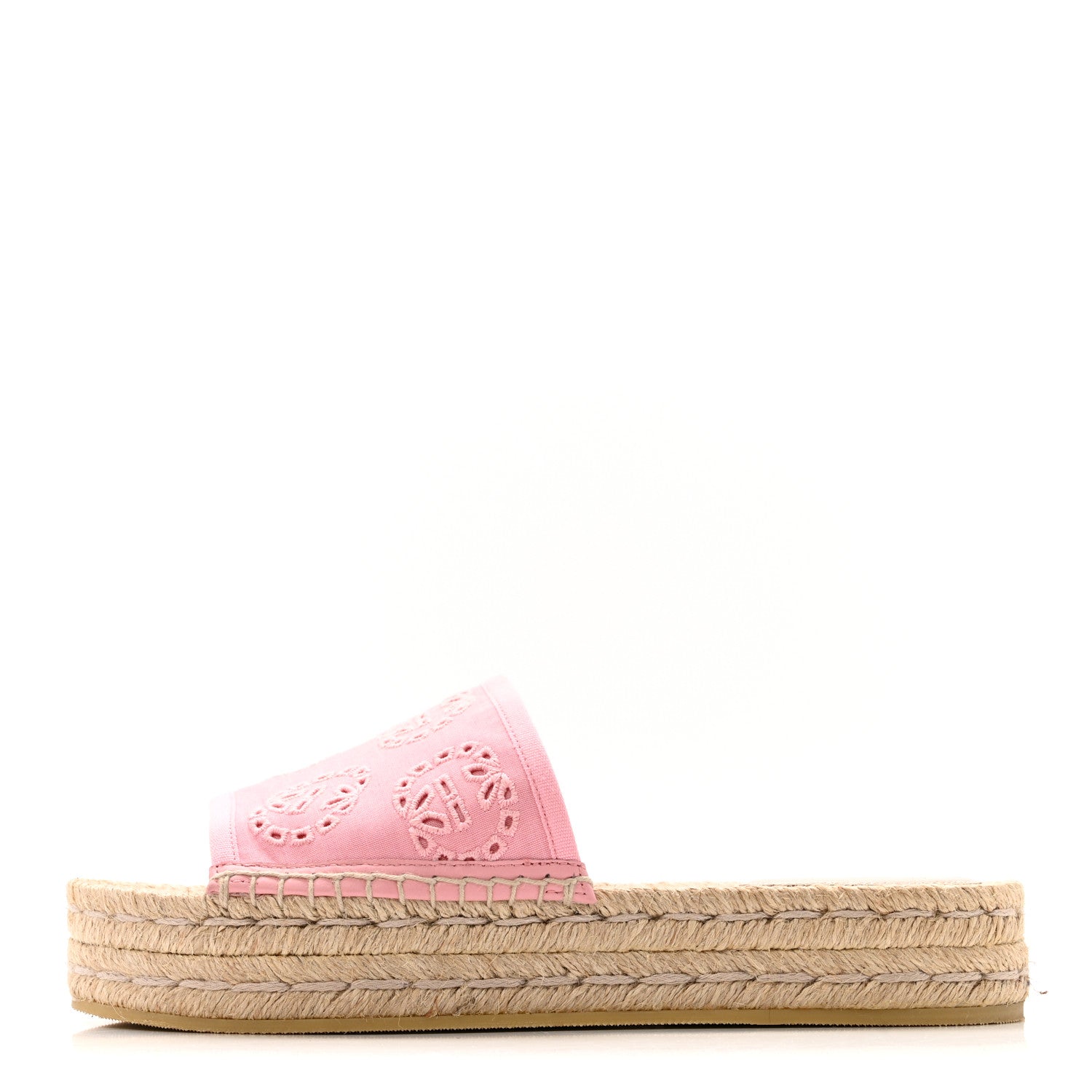 Gucci Canvas Interlocking G Damita Espadrille Sandals 37.5 Wild Rose 1 of 12