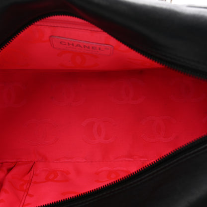 Chanel Calfskin Quilted Large Cambon Bowler Black White 5 of 13
