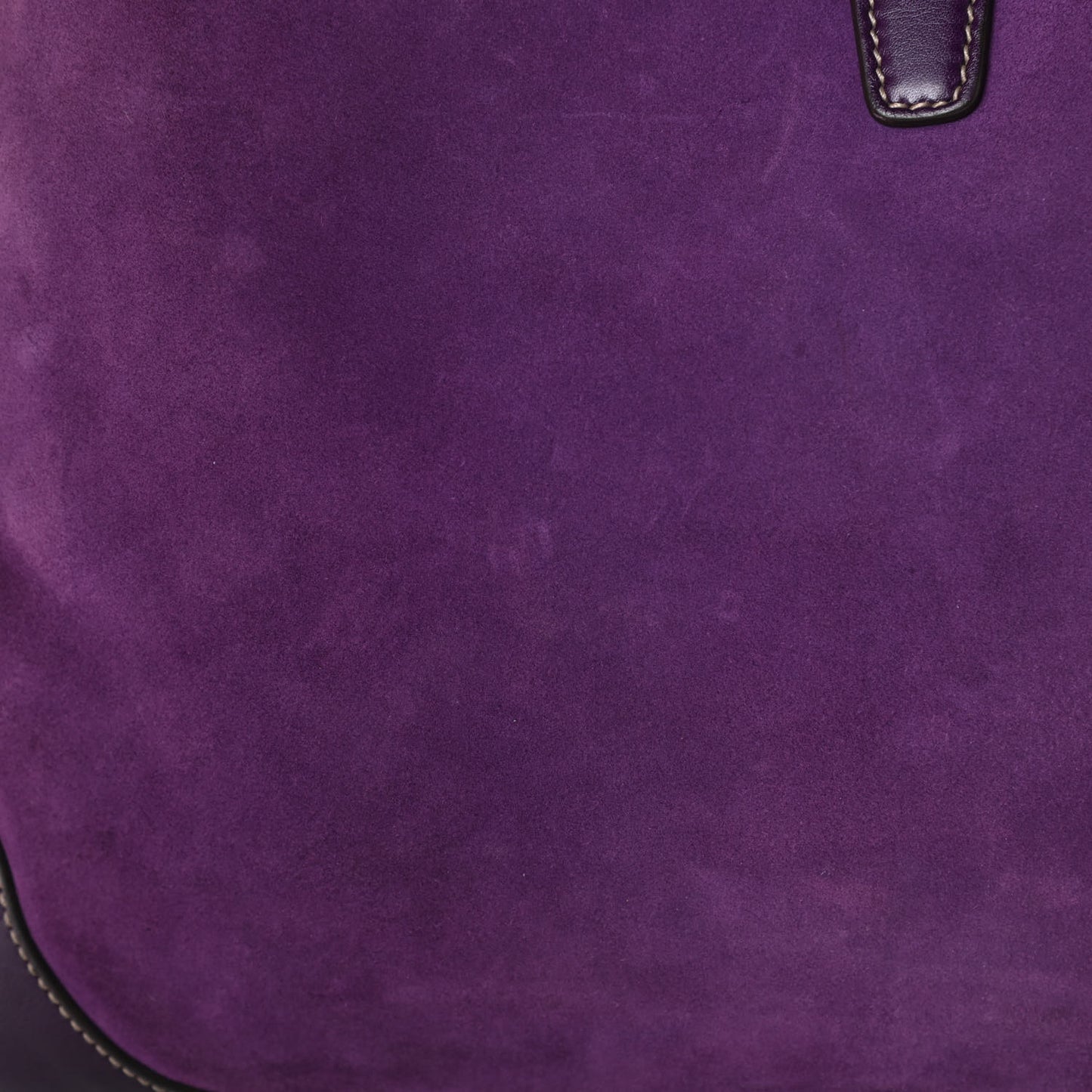 Suede Studded Large Jackie Shoulder Bag Purple