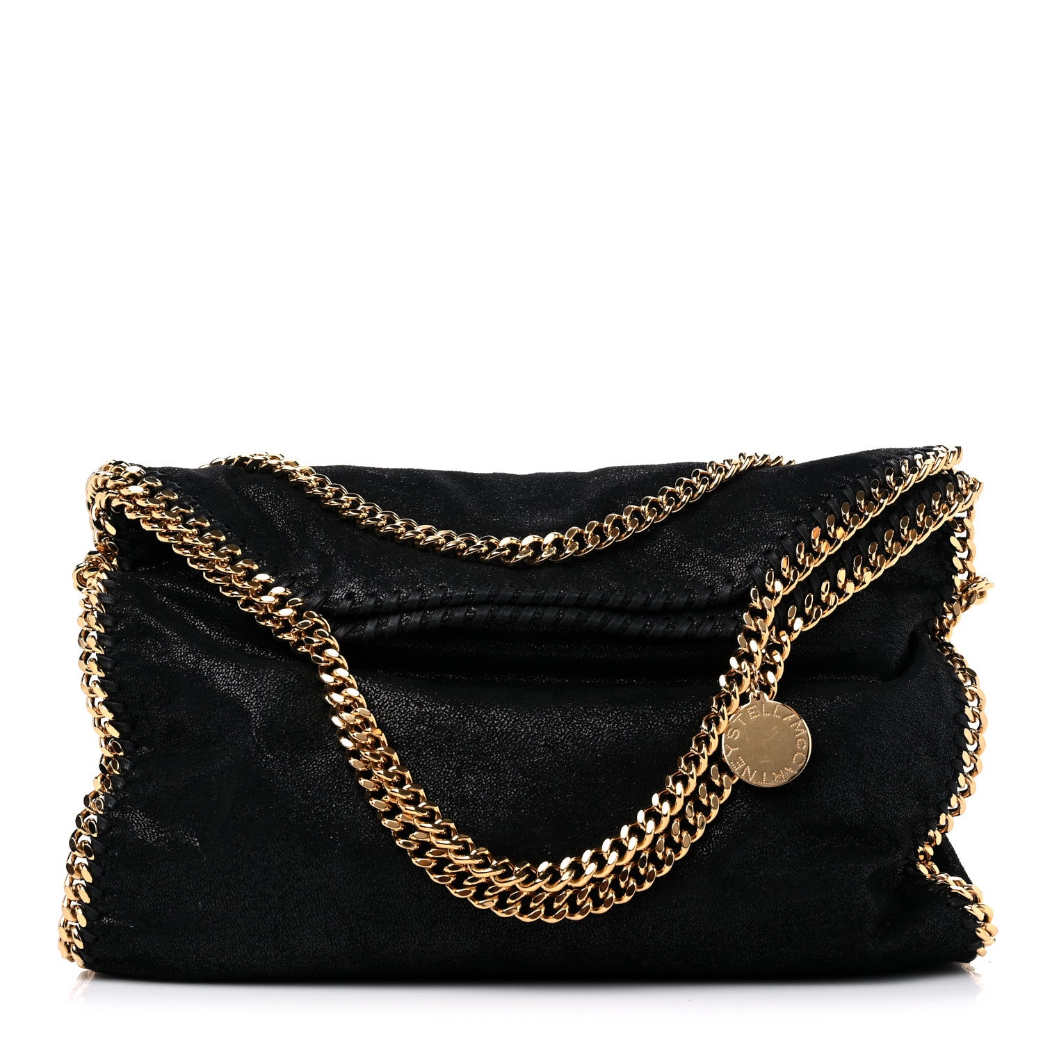 Stella McCartney Shaggy Deer Falabella Fold Over Tote Black 1 of 9