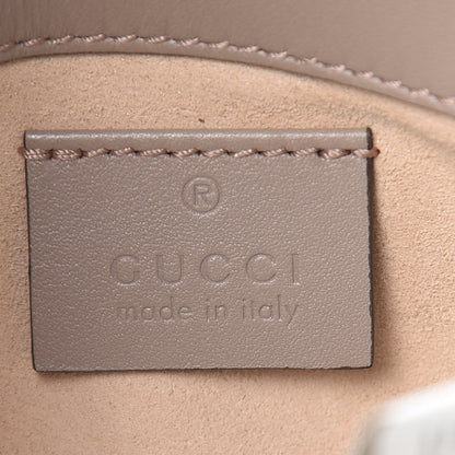 Gucci Calfskin Matelasse Super Mini GG Marmont Shoulder Bag Porcelain Rose 6 of 10