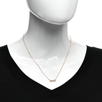 Tiffany 18K Rose Gold Infinity Pendant Necklace 2 of 4