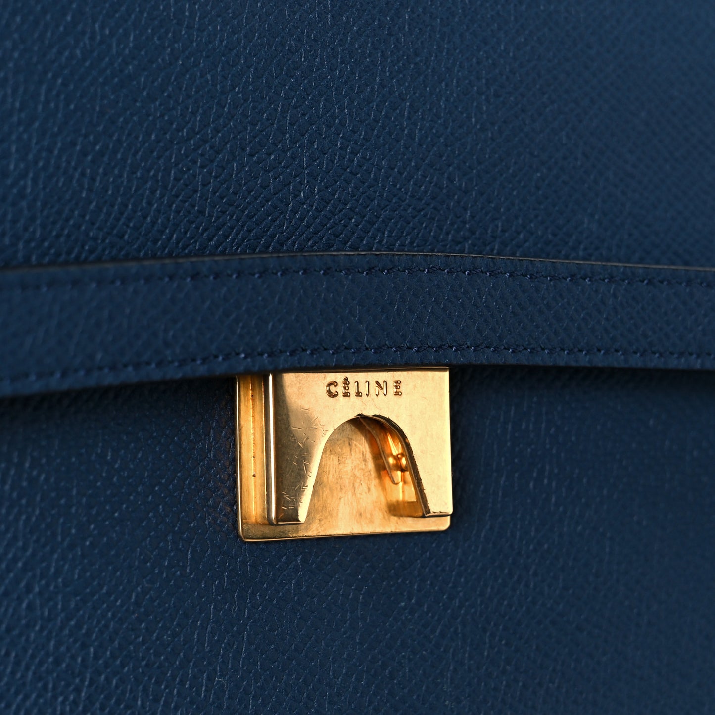 Grained Calfskin Mini Belt Bag Indigo
