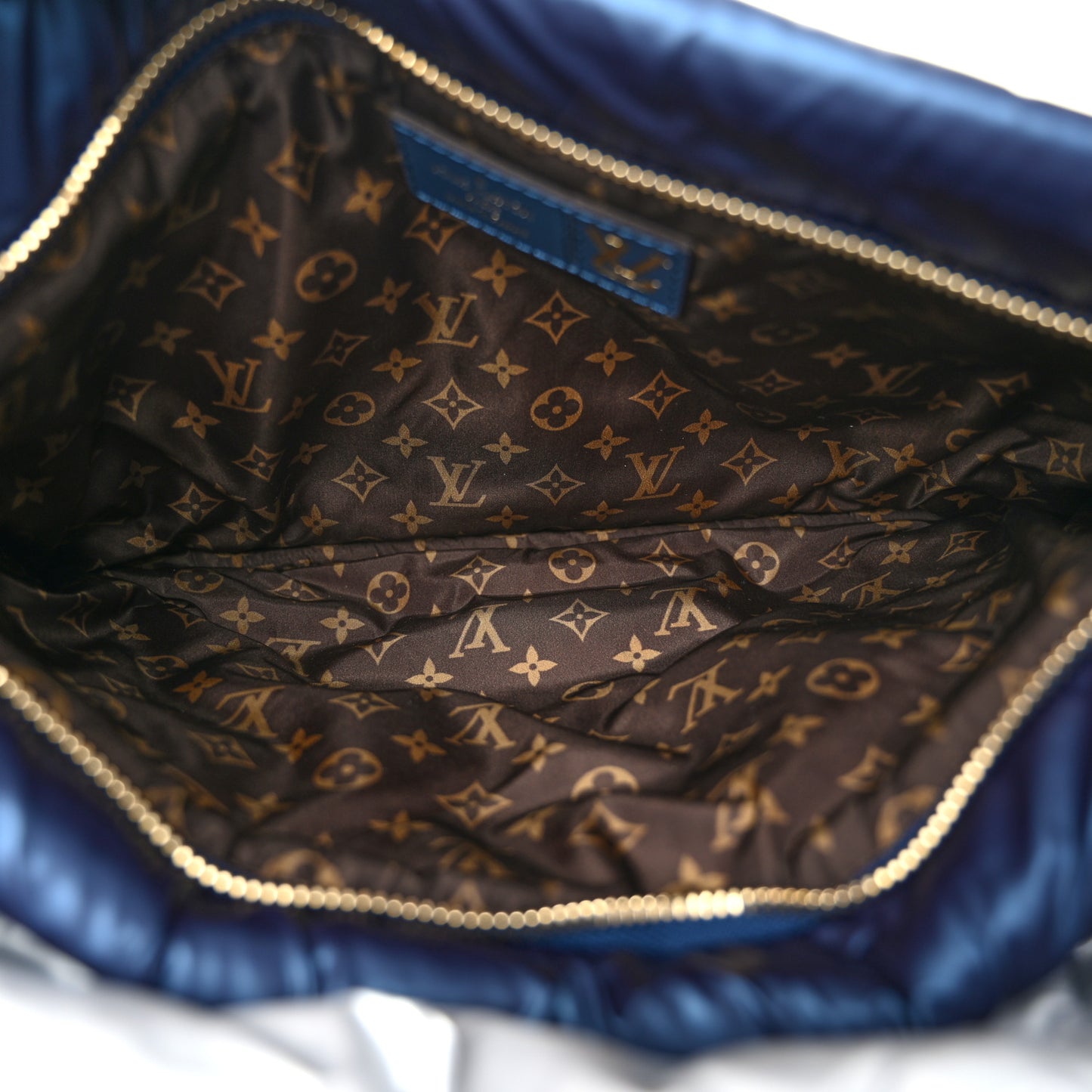 Econyl Monogram Pillow Maxi Multi Pochette Accessories Navy Silver