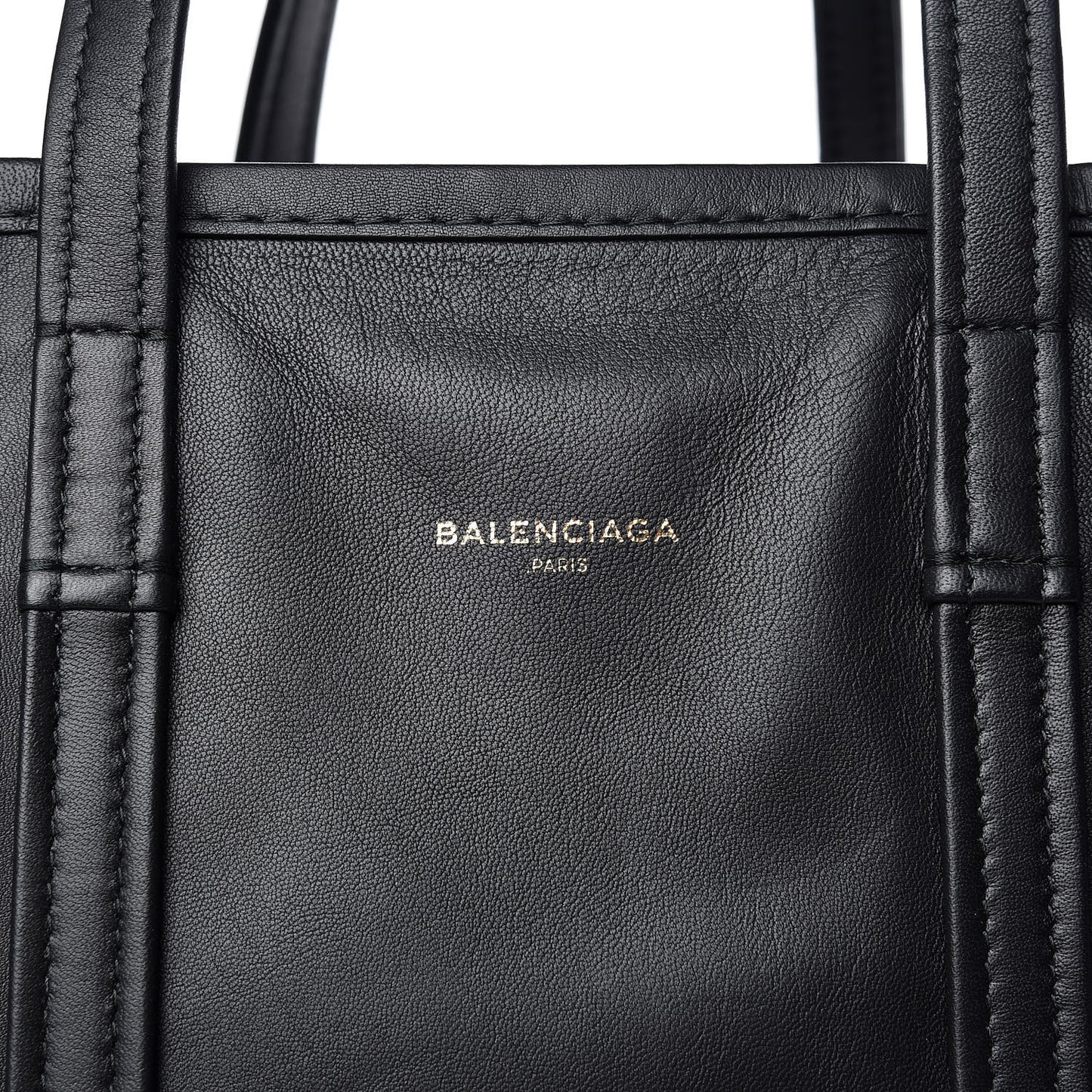 Agneau Medium Bazar Shopper Tote Black