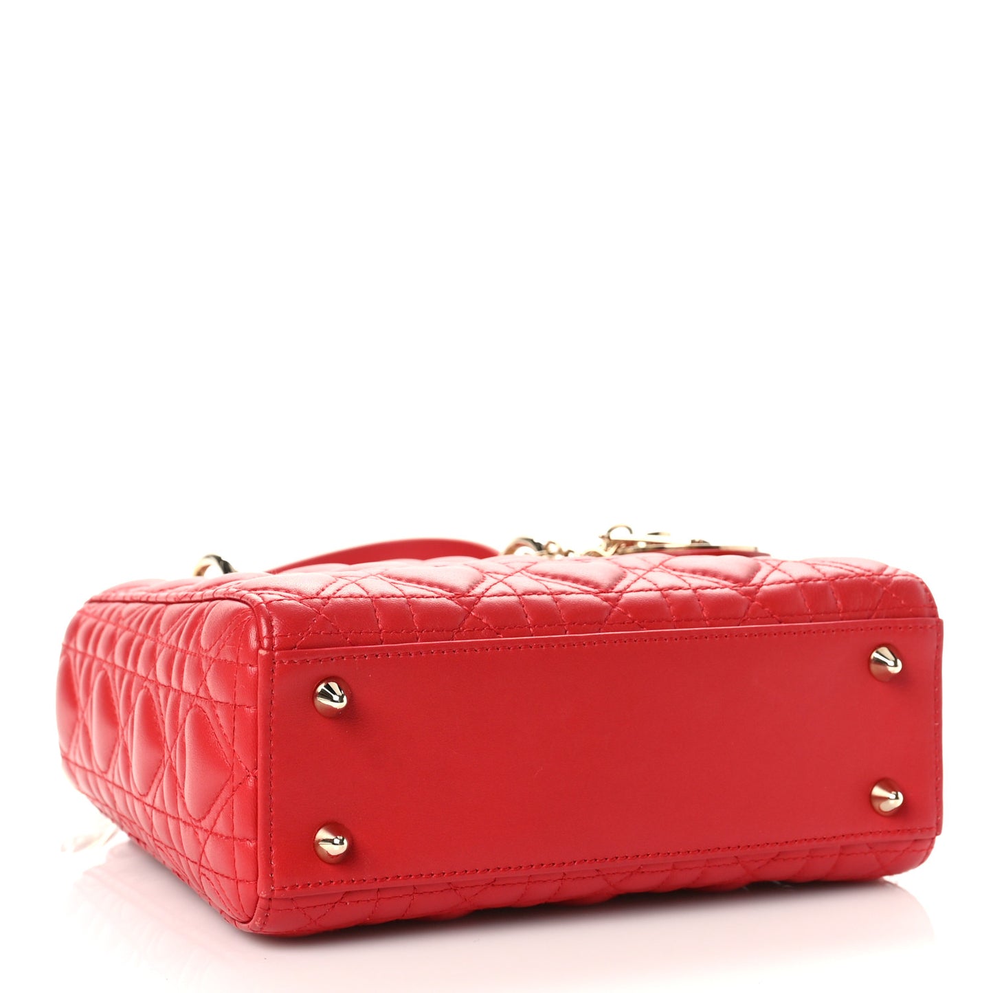 Lambskin Cannage Dioramour Small My ABCDior Lady Dior Spicy Red