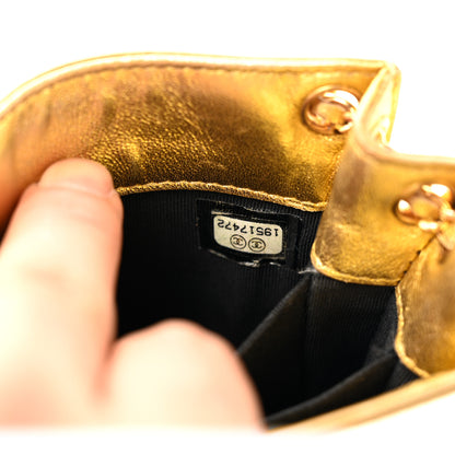 Chanel Patent Crossbody CC Phone Holder Gold 7 of 16