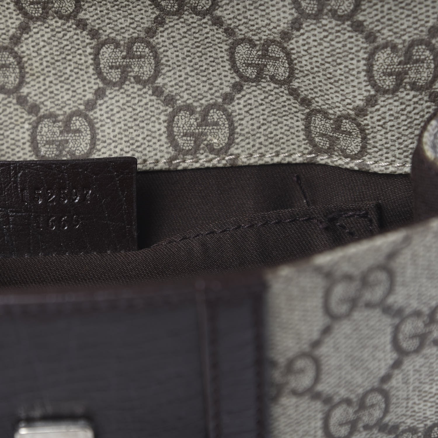 Gucci GG Monogram Plus Web Belt Bag Dark Brown 9 of 11