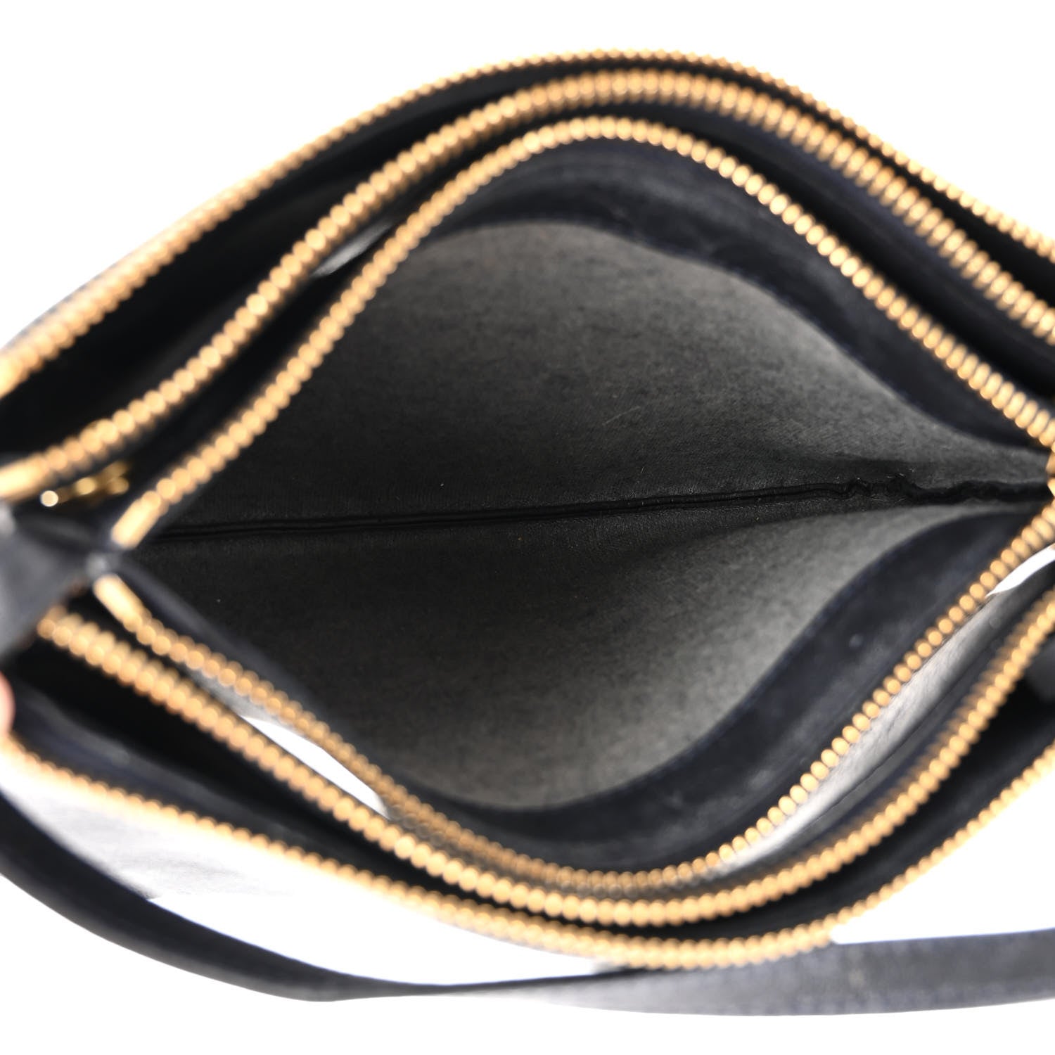 Celine Lambskin Small Trio Crossbody Bag Black 6 of 14