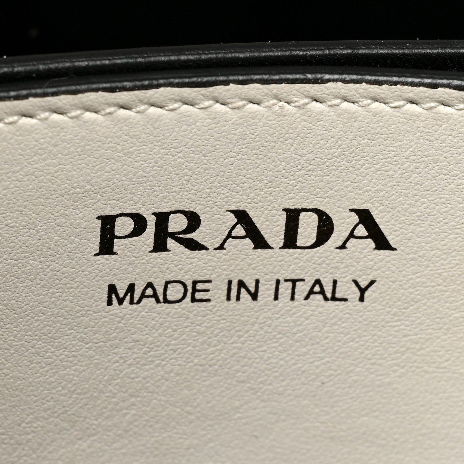 Prada Saffiano Cuir Small Matinee Tote White Black 7 of 11