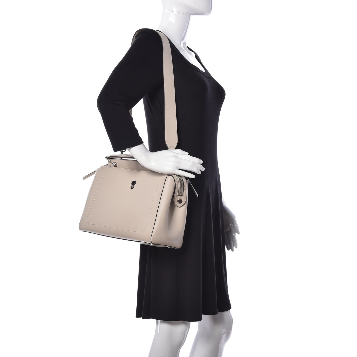 Vitello Baltico Dolce DotCom Satchel Latte Black