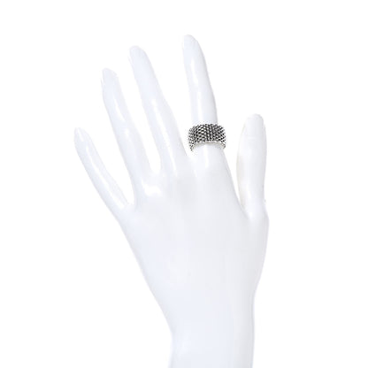 Tiffany Sterling Silver Mesh Somerset Ring 50 5.5 2 of 4