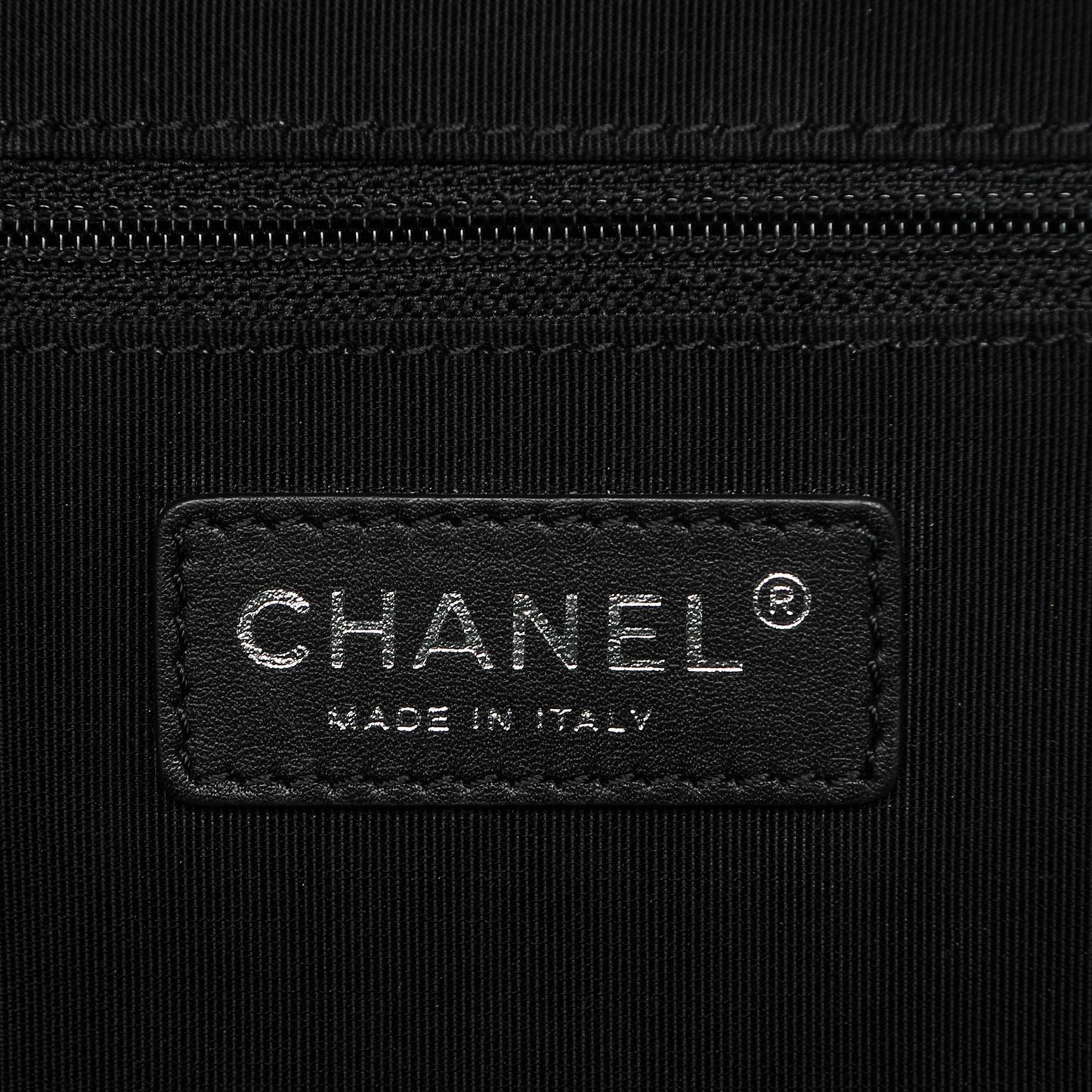 Calfskin Quilted Small Easy Shopping Tote Black