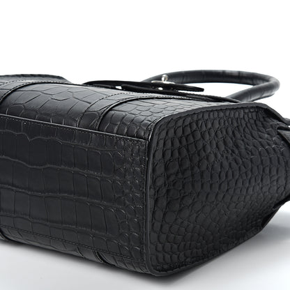 Mulberry Crocodile Embossed Mini Zipped Bayswater Black 8 of 8