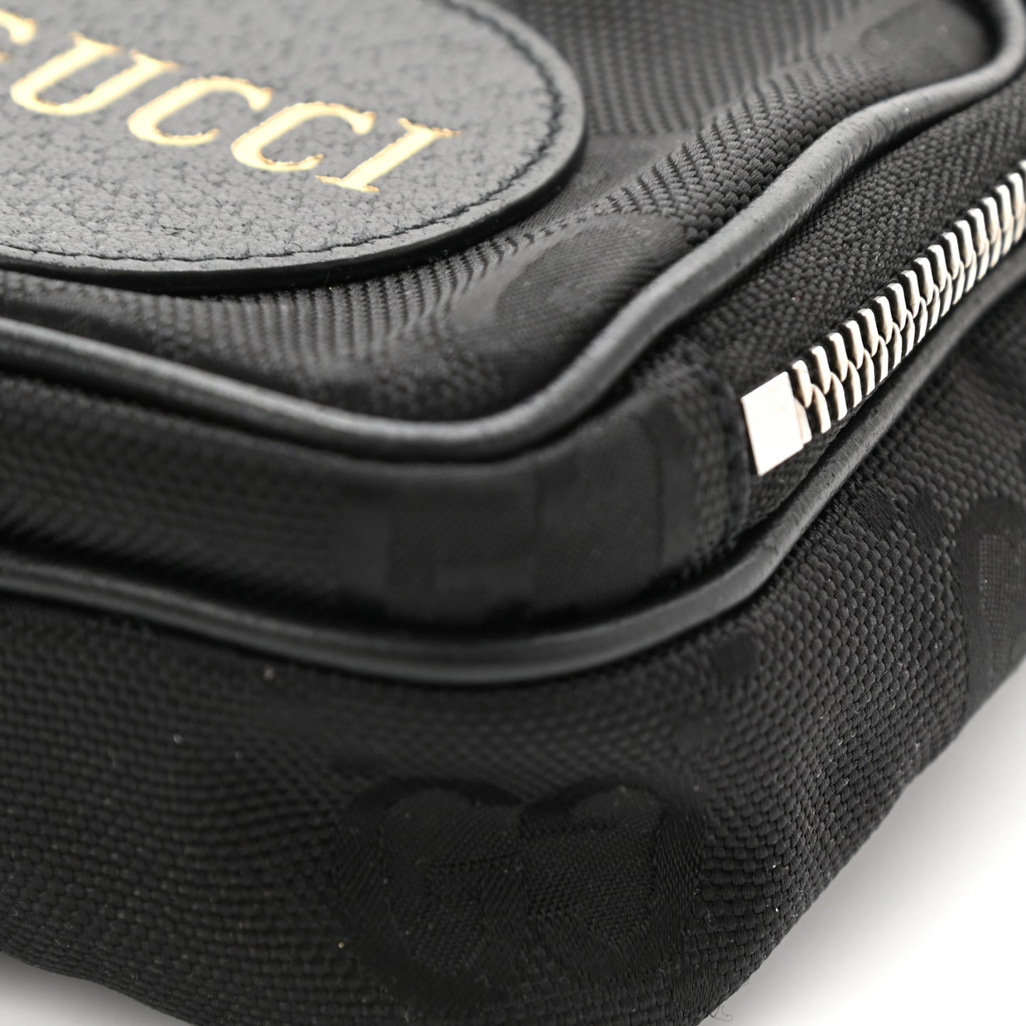 Econyl Nylon Monogram Off The Grid Shoulder Bag Black